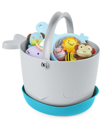 Open image in slideshow, Moby Stowaway Bath Toy Bucket