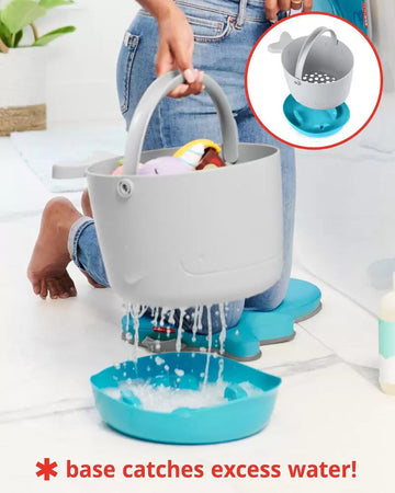 Open image in slideshow, Moby Stowaway Bath Toy Bucket